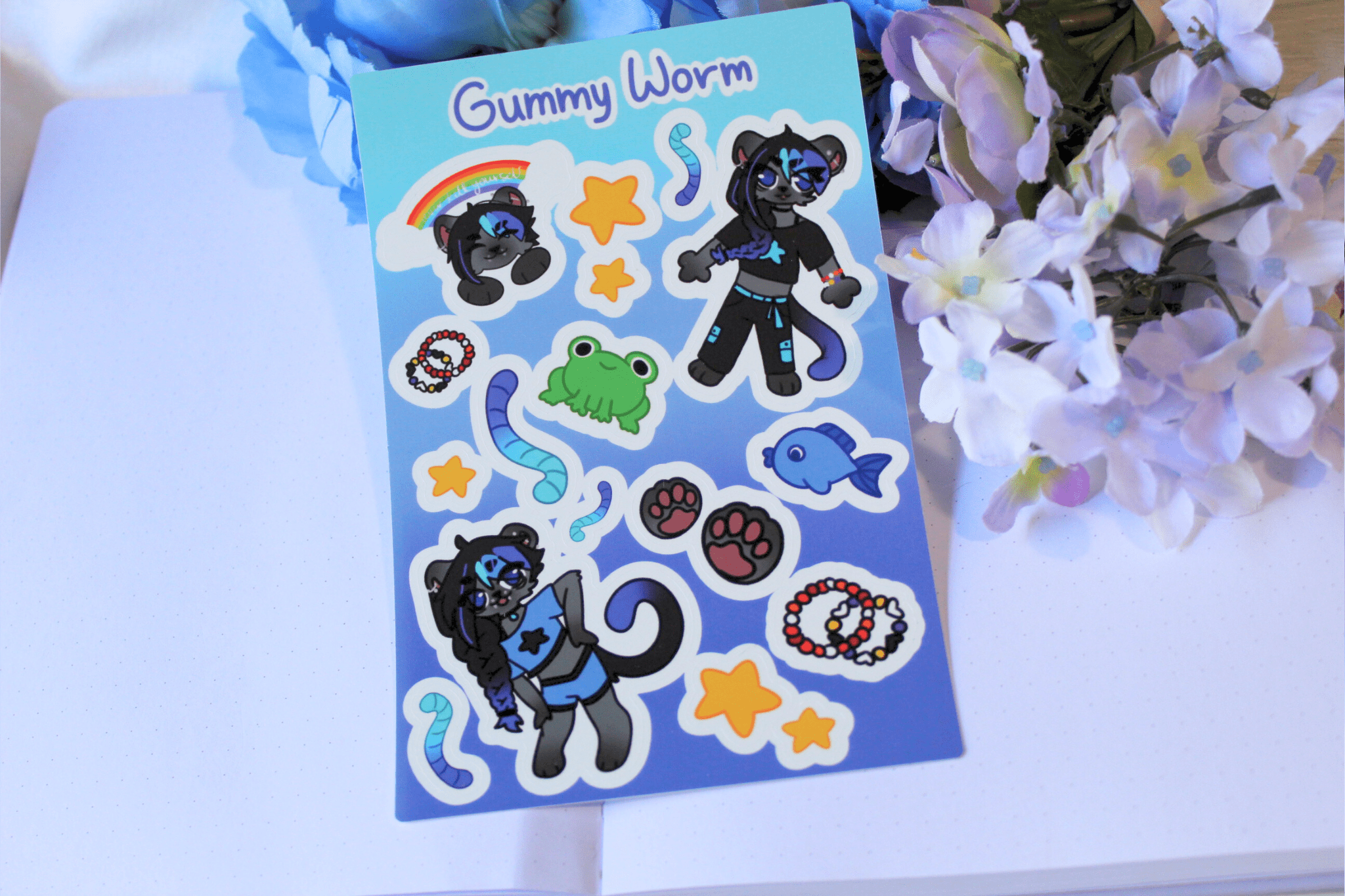 Gummy Worm Sticker Sheet - puppypilled
