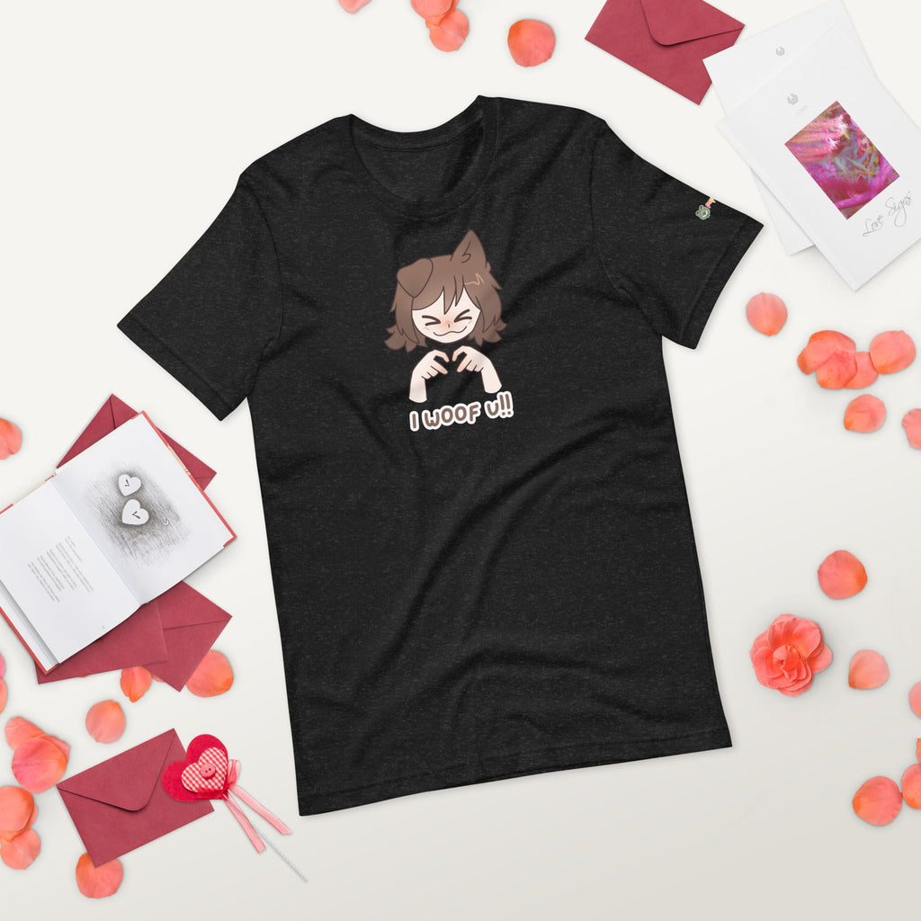 "i woof u!!" Tshirt - puppypilled