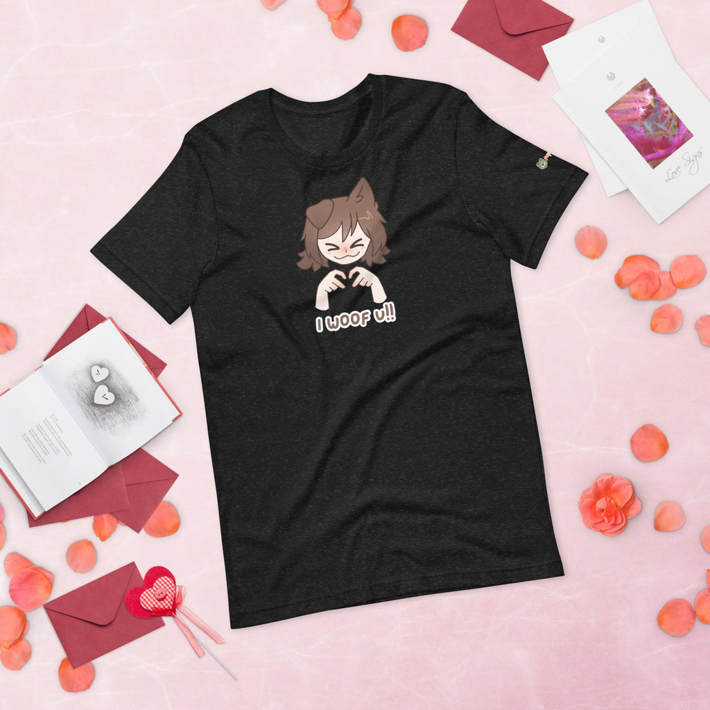 "i woof u!!" Tshirt - puppypilled