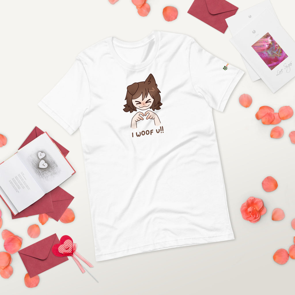 "i woof u!!" Tshirt - puppypilled