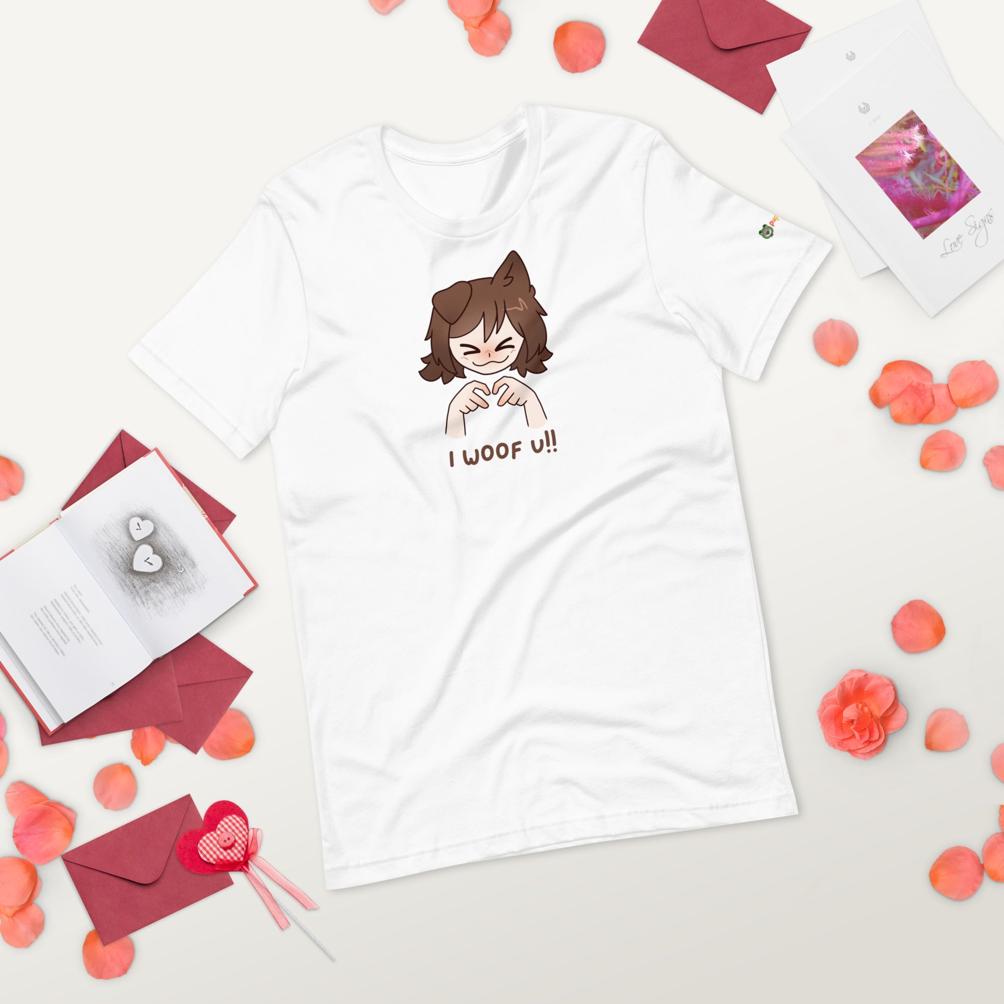 "i woof u!!" Tshirt - puppypilled