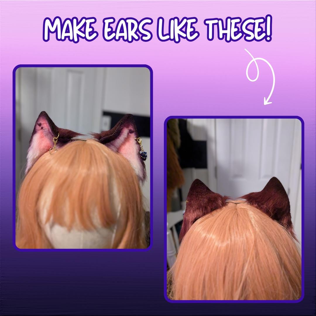 Faux Fur Cosplay Kemonomimi Ear Making Tutorial