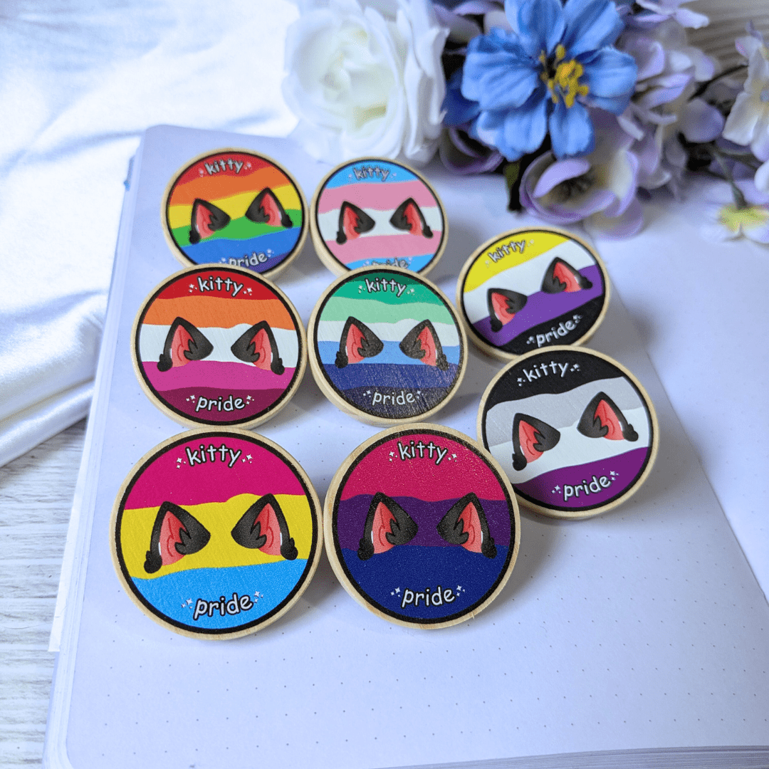 Kitty Pride Pins - puppypilled