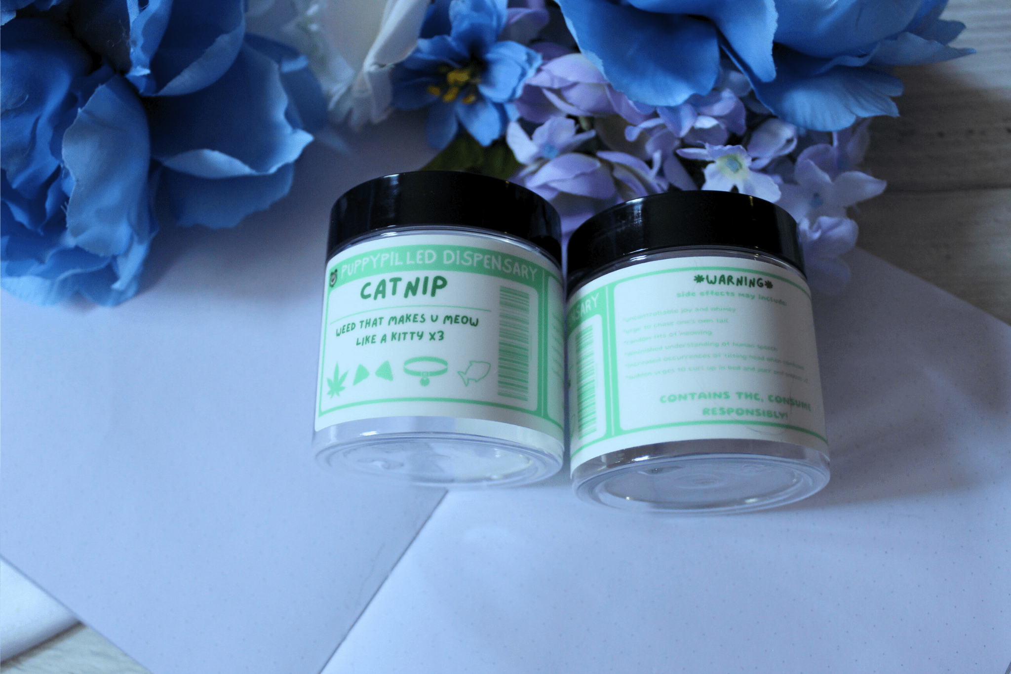 Kitty Weed/Catnip Stash Jars - puppypilled