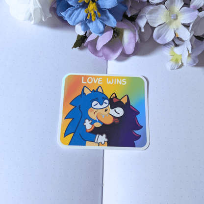 Love Wins Sticker - puppypilled