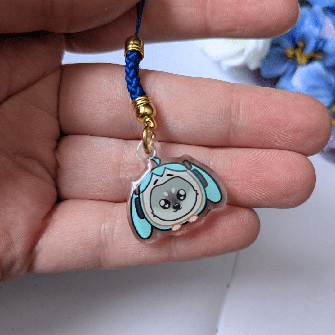 Miku Hat Doggie Phone Charm - puppypilled