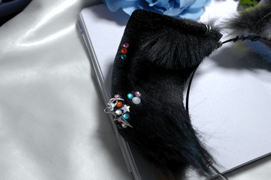 Mismatched Raver Hyena Ears - puppypilled