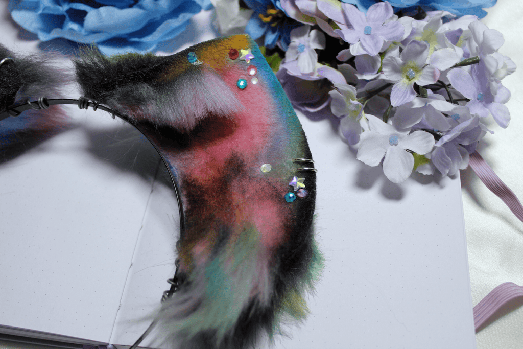 Mismatched Raver Hyena Ears - puppypilled