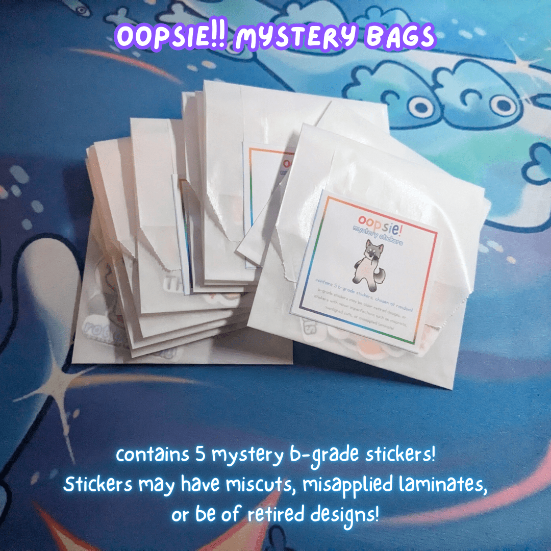 Oopsie!! Mystery Sticker Bags - puppypilled