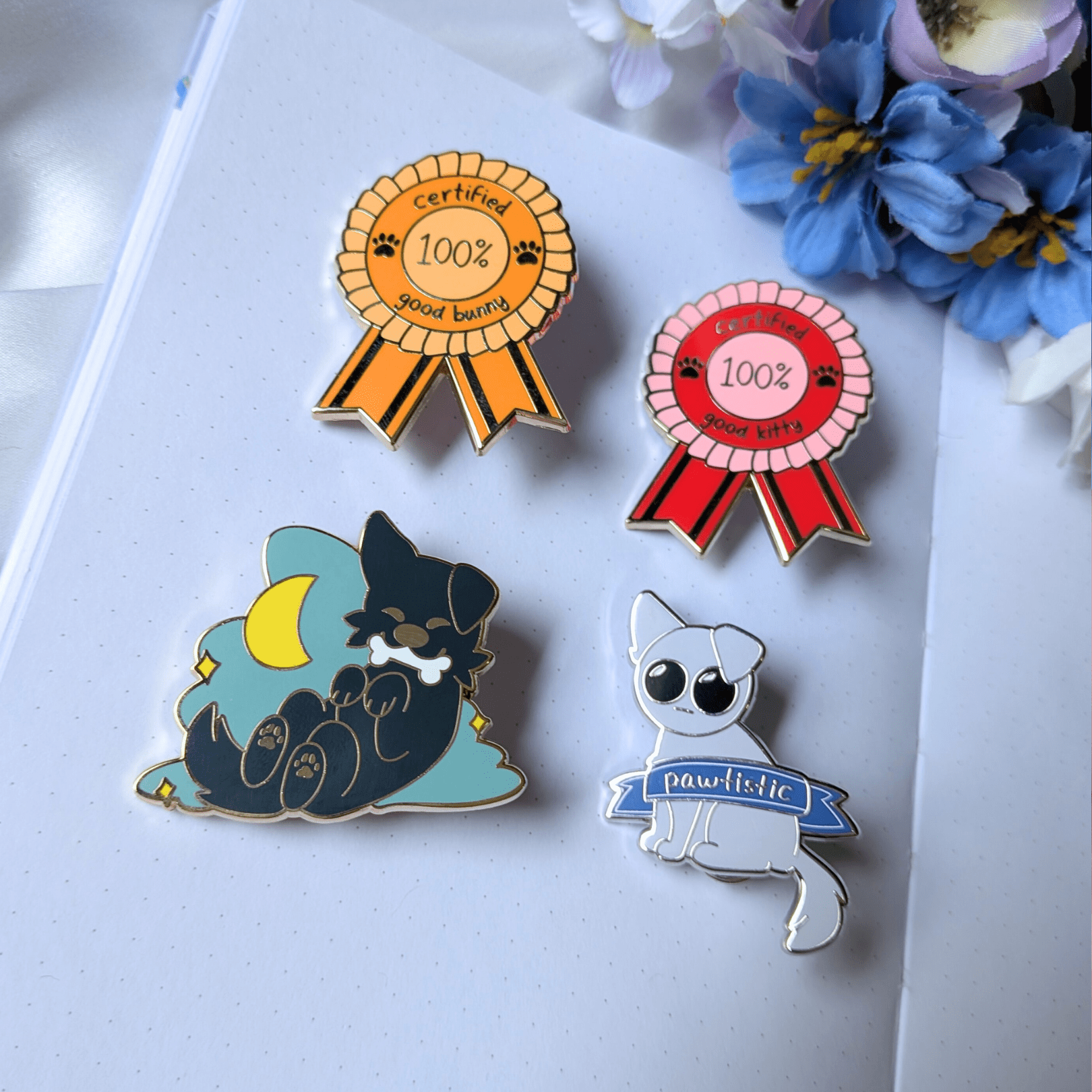 "Pawtistic" Enamel Pin - puppypilled