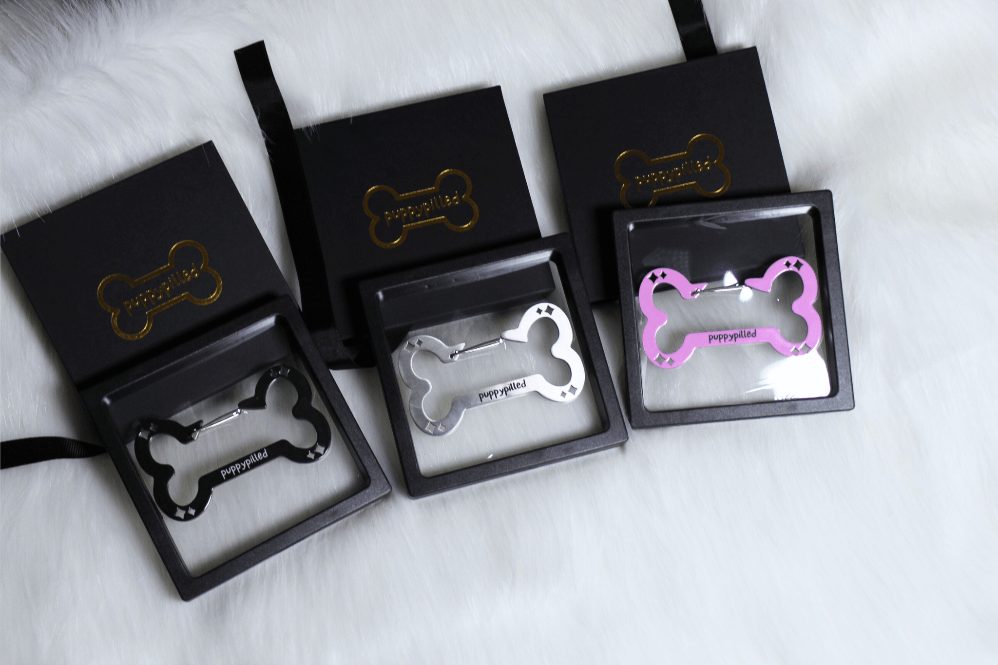 (PREORDER) Colorful Bone Carabiners! - puppypilled