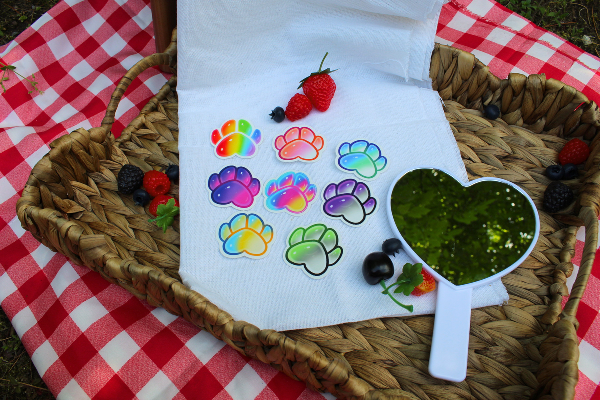Pride Paw Stickers - puppypilled