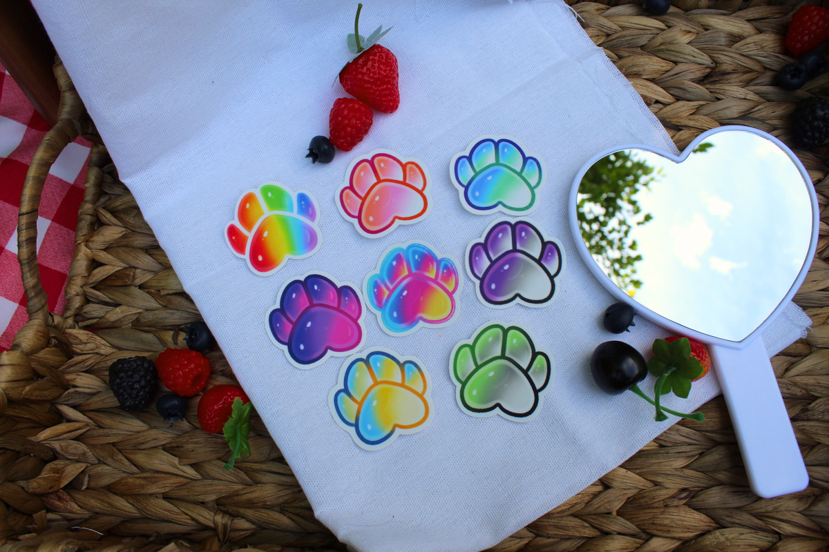 Pride Paw Stickers - puppypilled