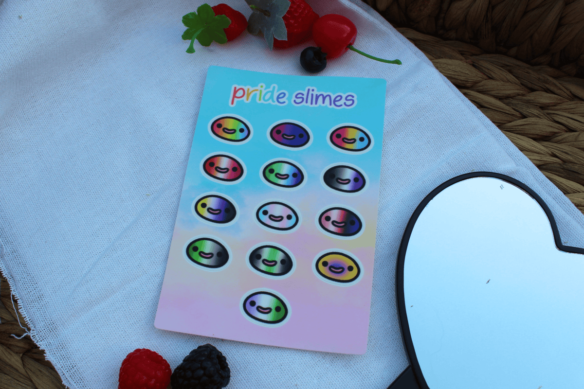 Pride Slimes Sticker Sheet - puppypilled