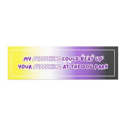 Puppy Fight Car Magnets - puppypilled