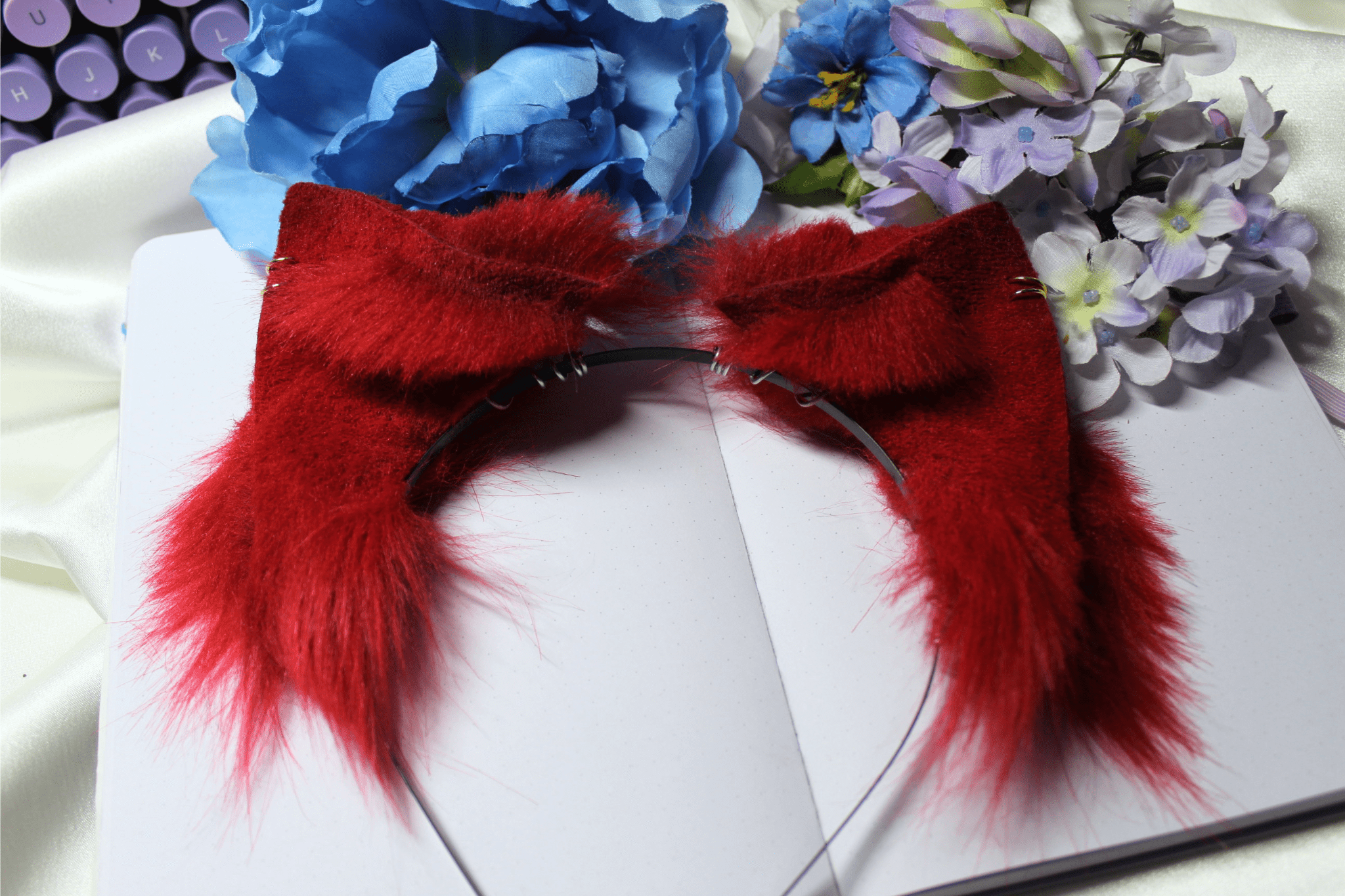 Simple Red Kitty/Fox Ears - puppypilled