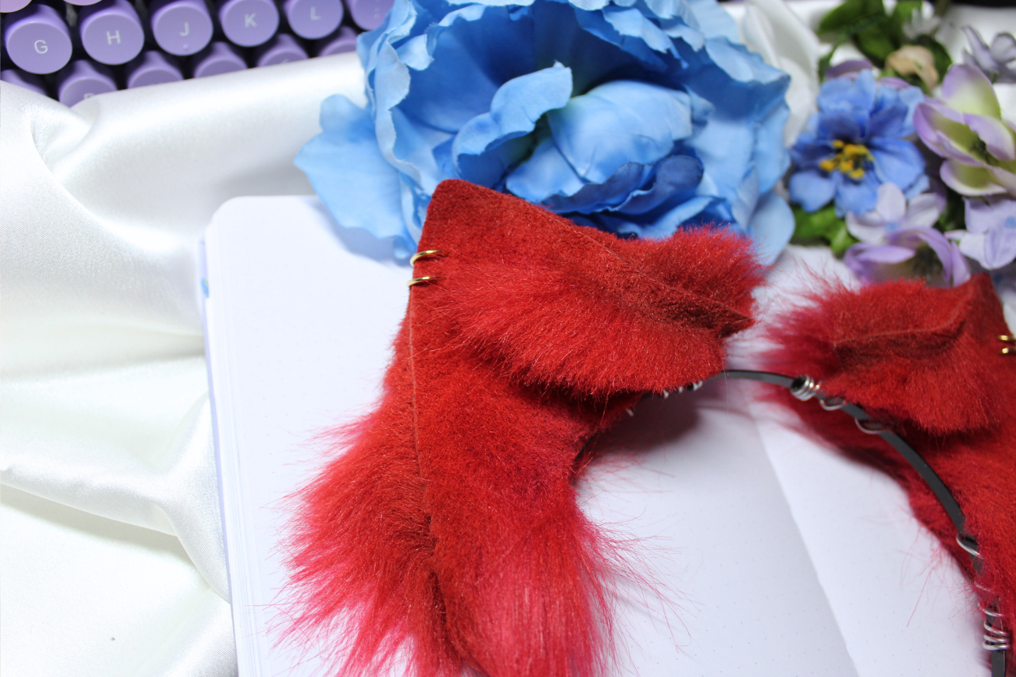 Simple Red Kitty/Fox Ears - puppypilled