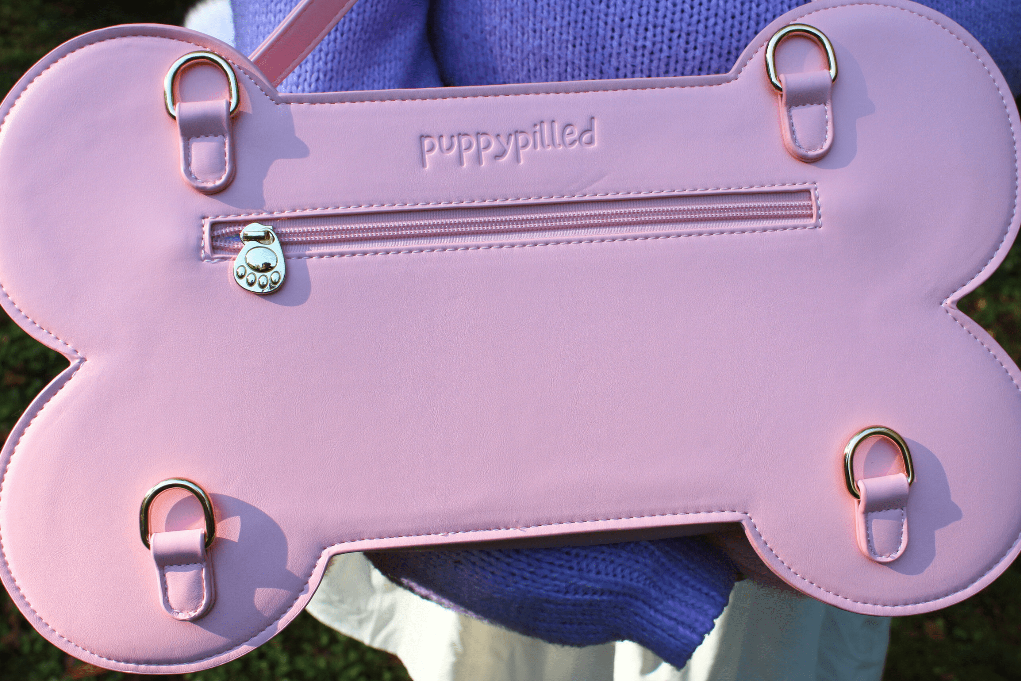 STANDARD GRADE Pink Doggie Bone Ita Bag - puppypilled