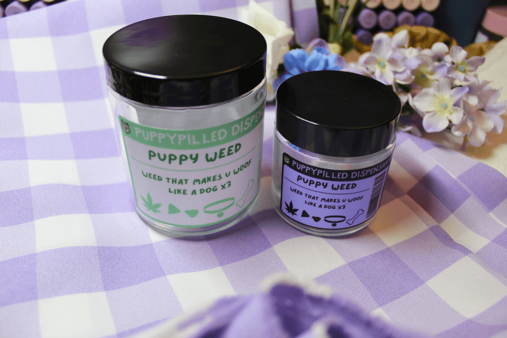 Stash Jar - GLASS VERSION - puppypilled