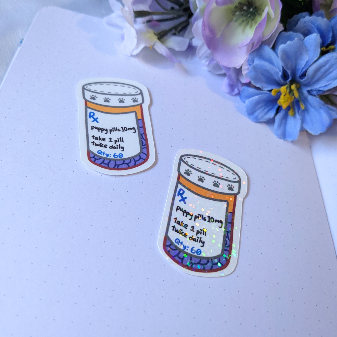 Puppy Pills Sticker