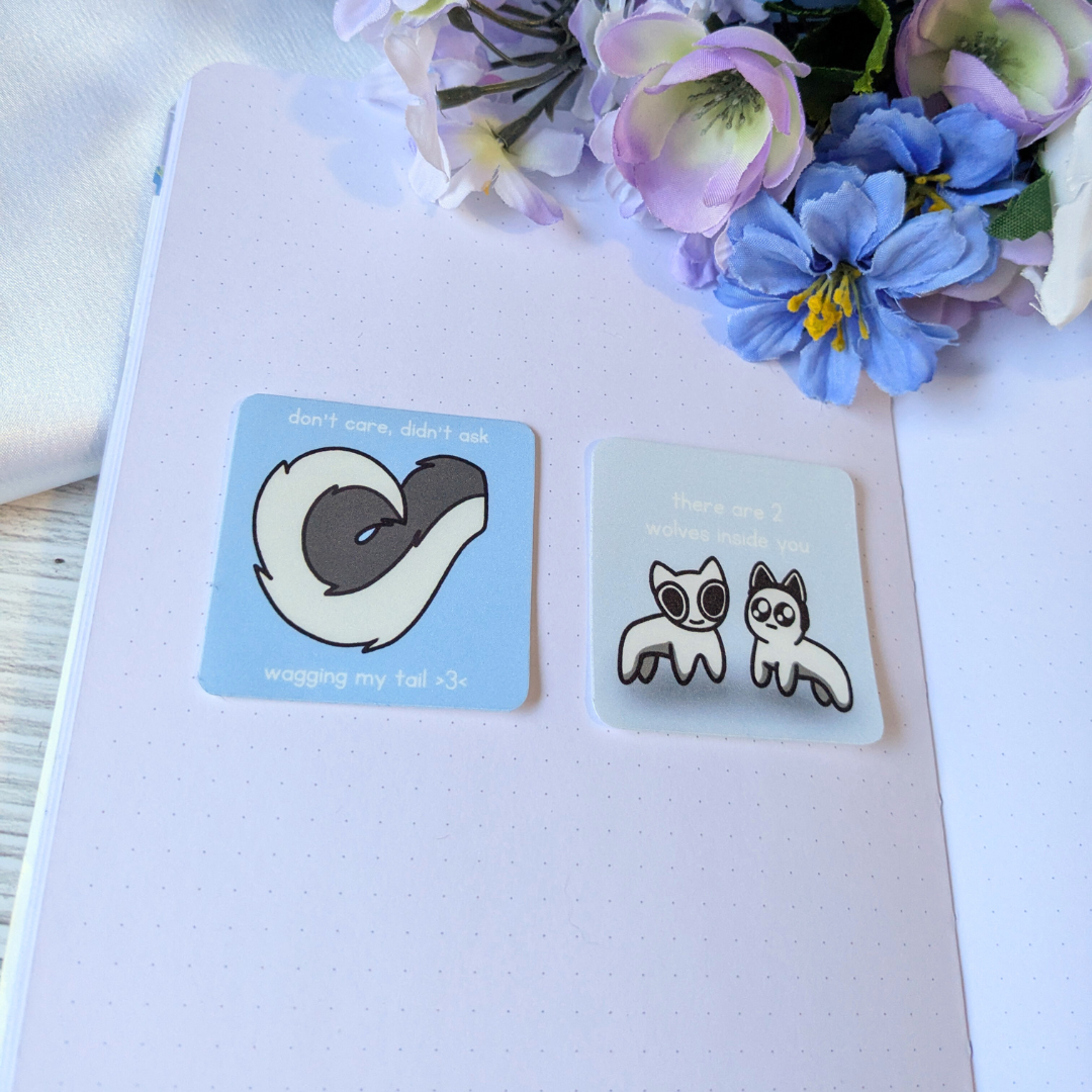 Wagging My Tail Sticker