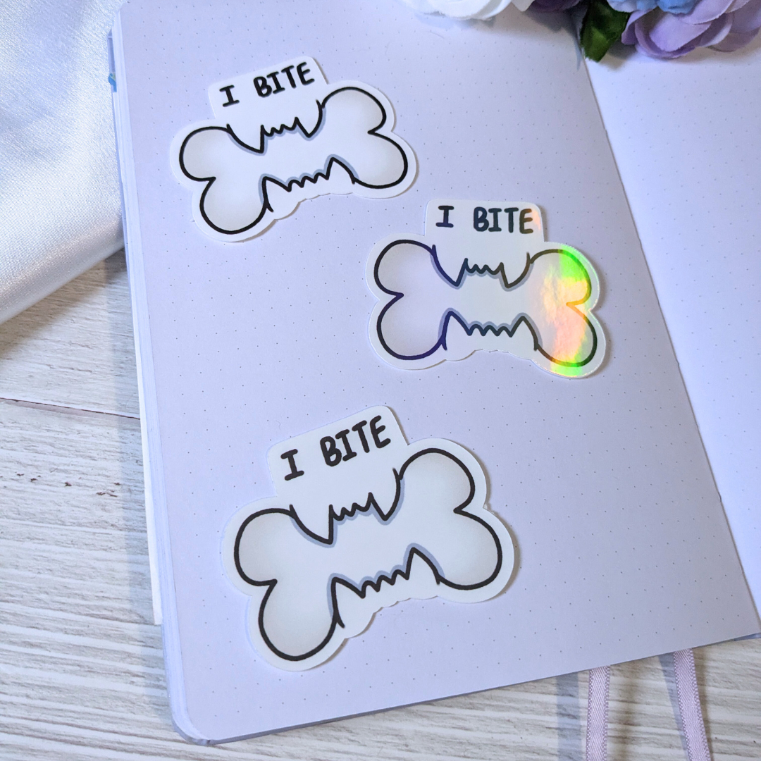 I Bite Sticker