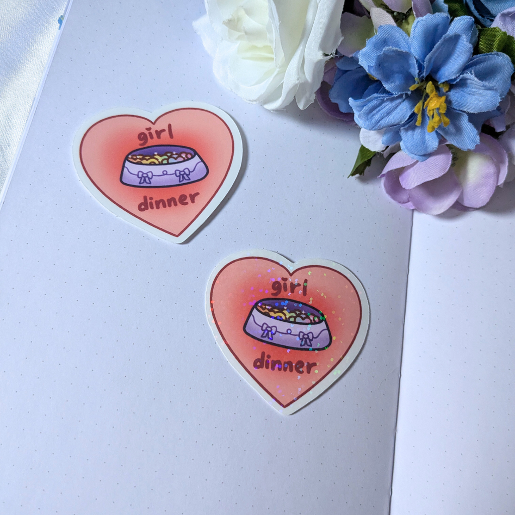 Girl Dinner Sticker