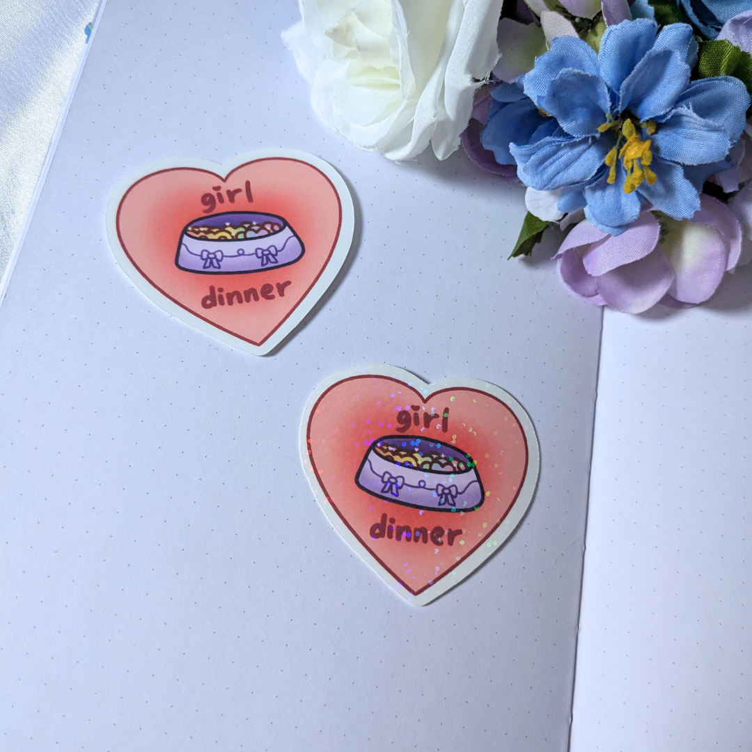 Girl Dinner Sticker