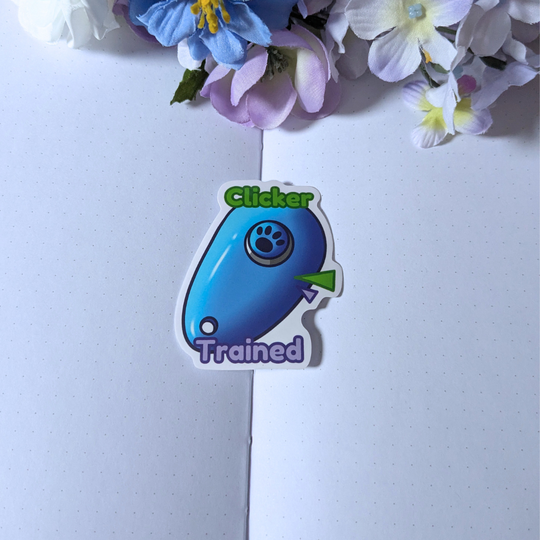 "Clicker Trained" Vinyl Sticker