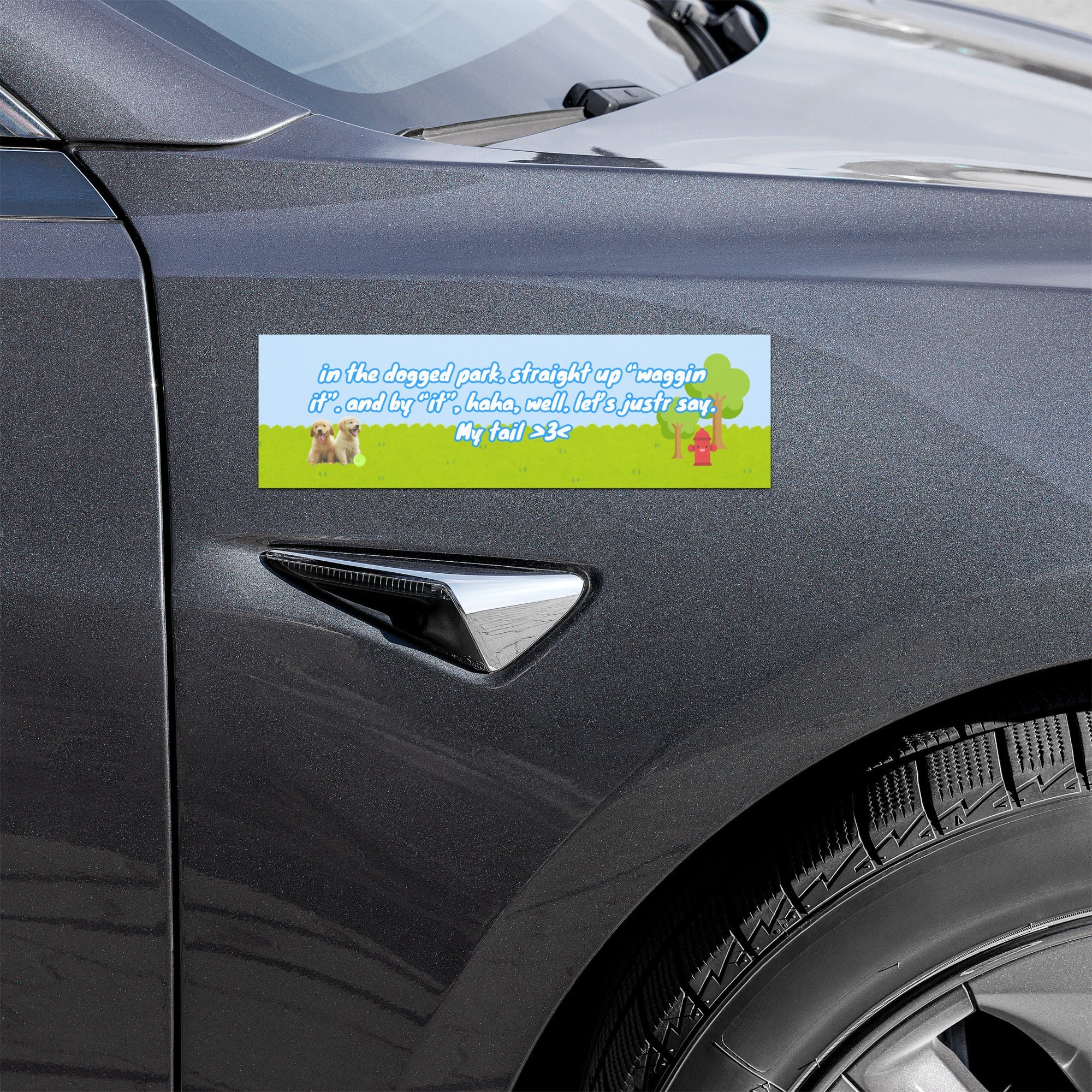 "Waggin It" Car Magnet/Sticker - puppypilled