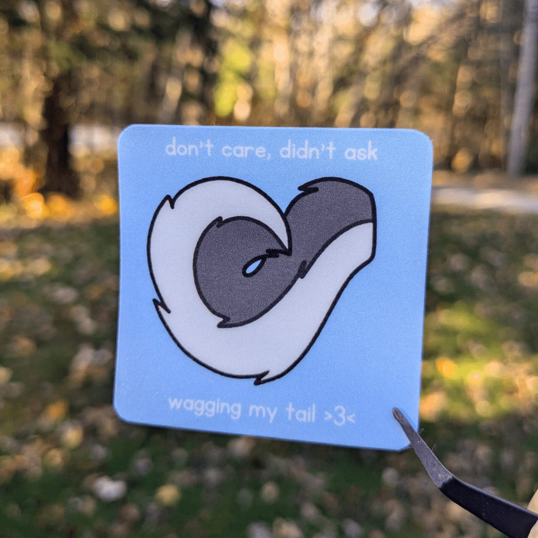 Wagging My Tail Sticker - puppypilled