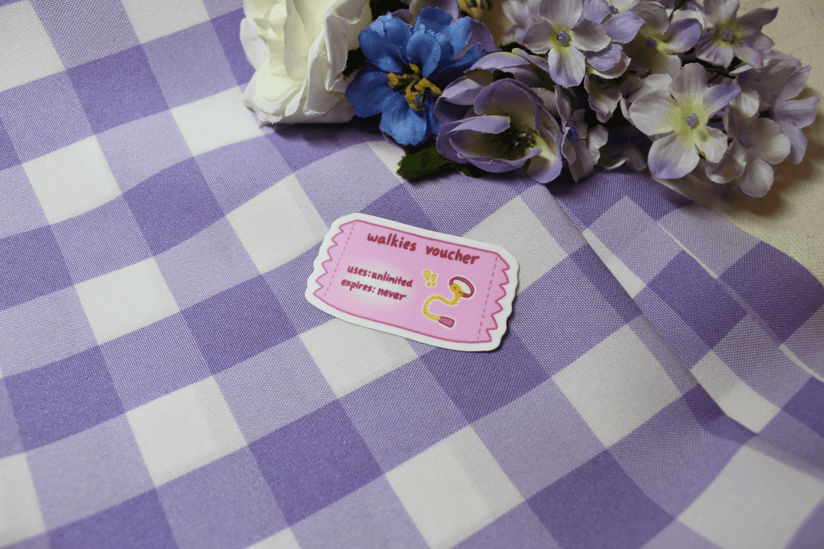 Walkies Voucher Sticker - puppypilled