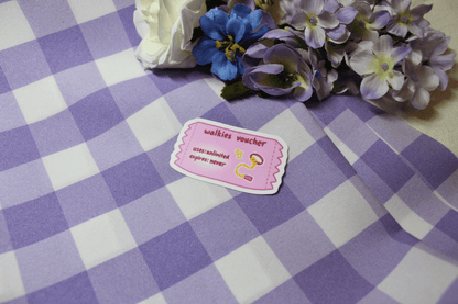 Walkies Voucher Sticker - puppypilled