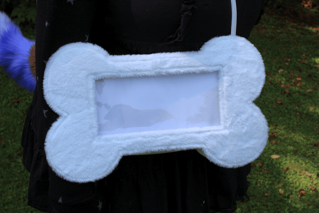 (White) Doggie Bone Ita Bag - B - GRADE LEFTOVERS - puppypilled