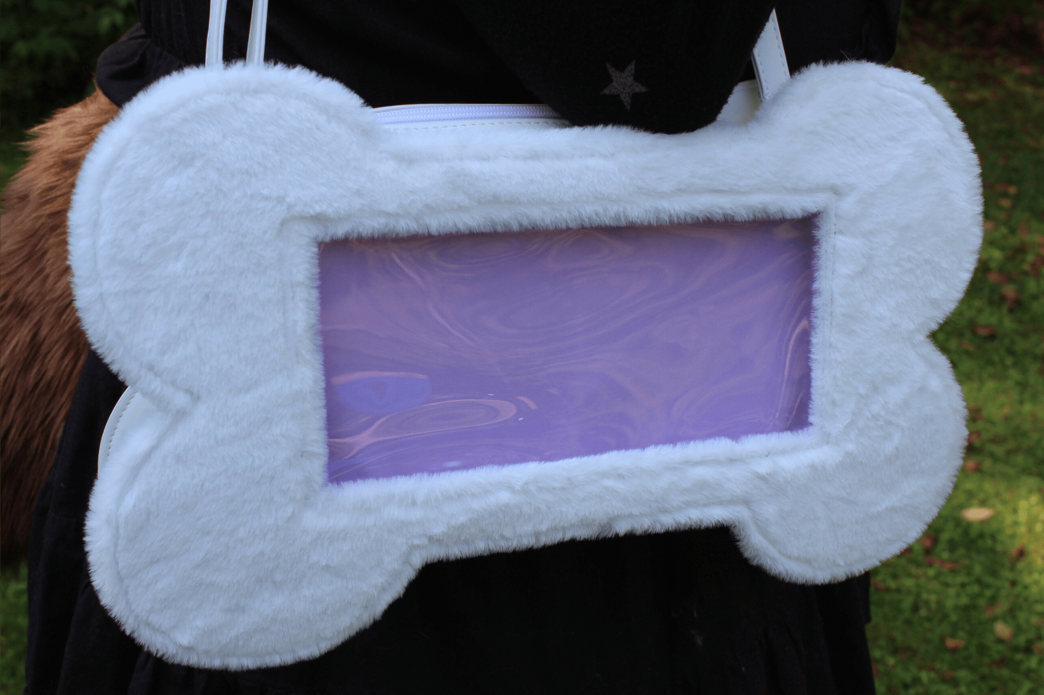 (White) Doggie Bone Ita Bag - B - GRADE LEFTOVERS - puppypilled