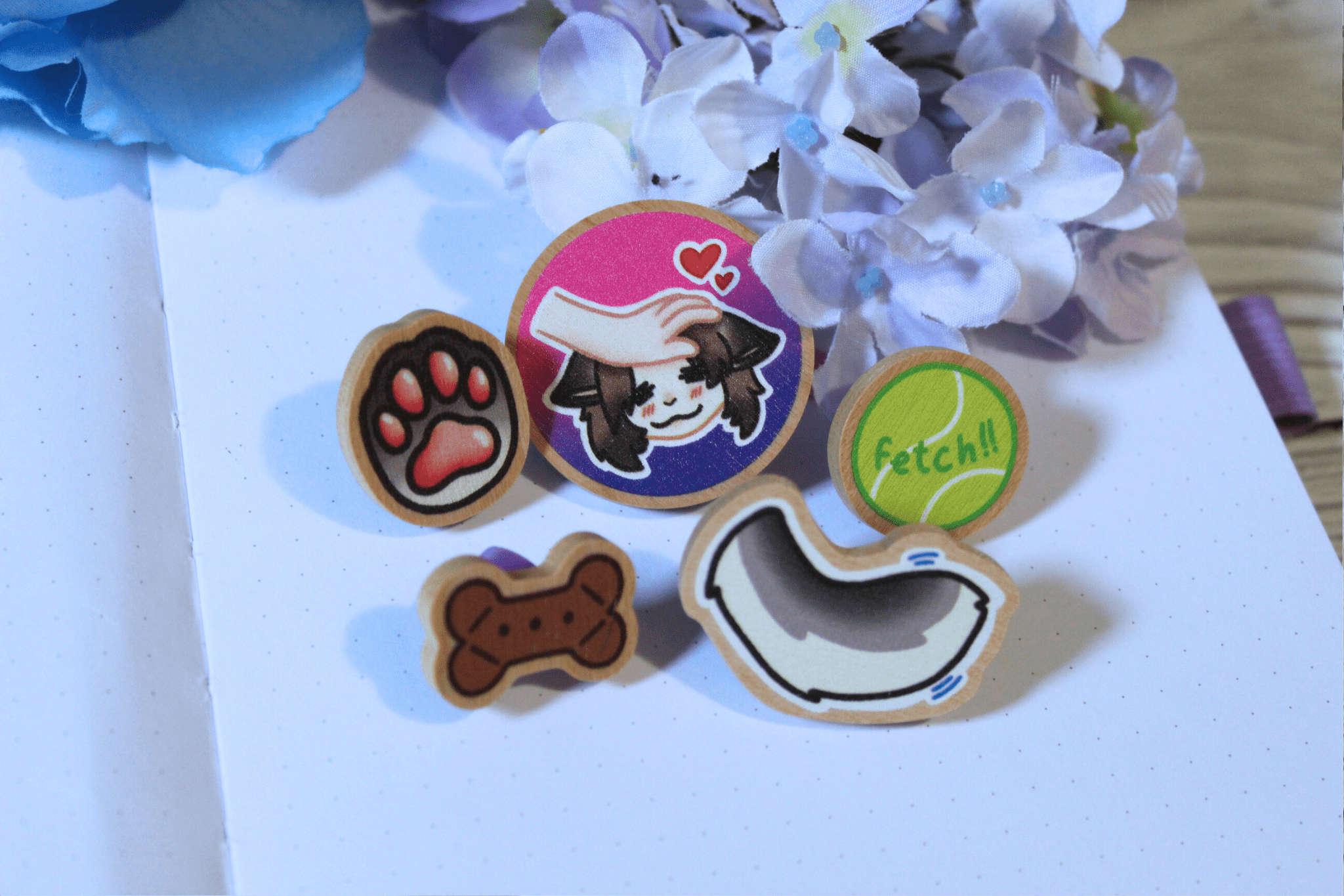 Wooden Pins - Kickstarter Leftovers! - puppypilled